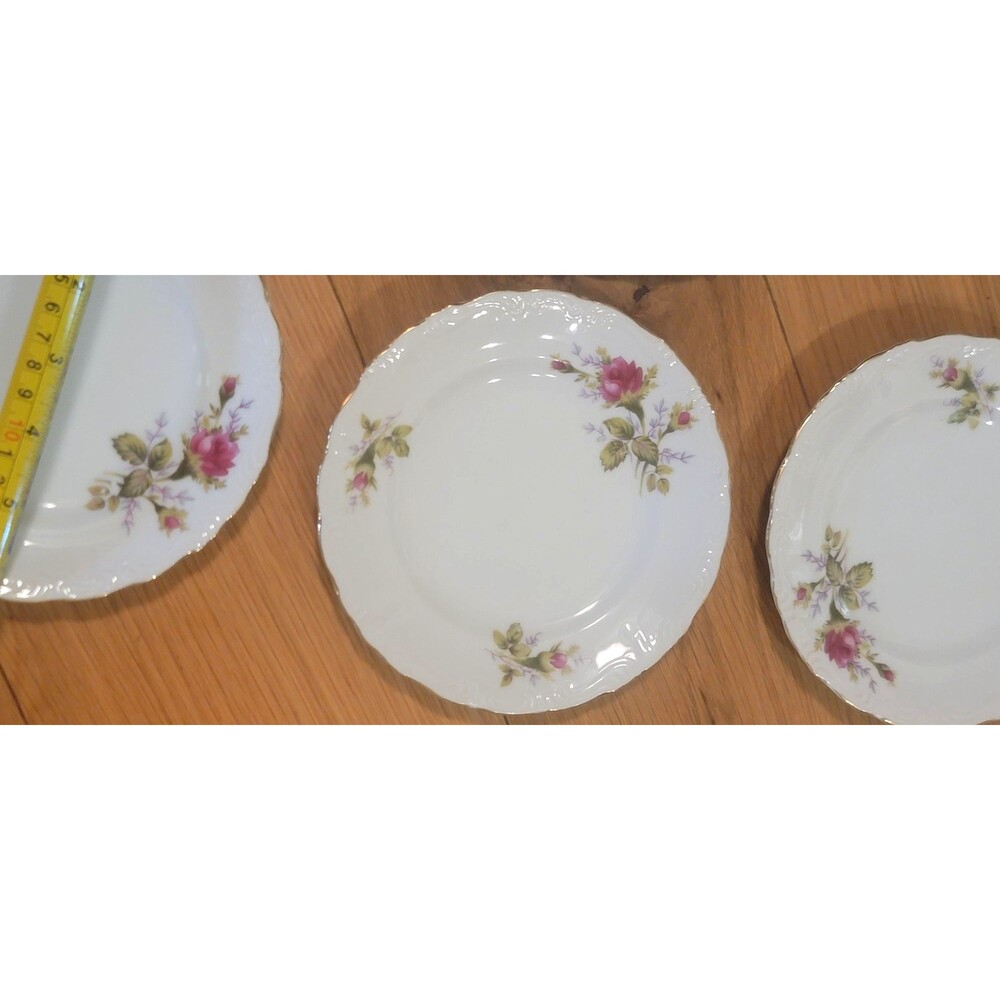 New VTG Royal Rose Moss fine porcelain Royal Sealy bread butter plate 6 1/8"
